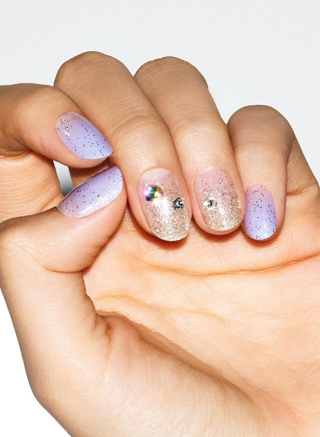 ohora Semi Cured Gel Nail Strips (N Ice Queen) - Works with Any Nail Lamps, Salon-Quality, Long Lasting, Easy to Apply & Remove - Includes 2 Prep Pads, Nail File & Wooden Stick - Image 2